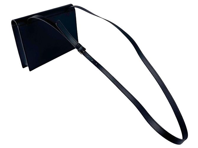 Borsa a tracolla in pelle Versace in nero - vista 9