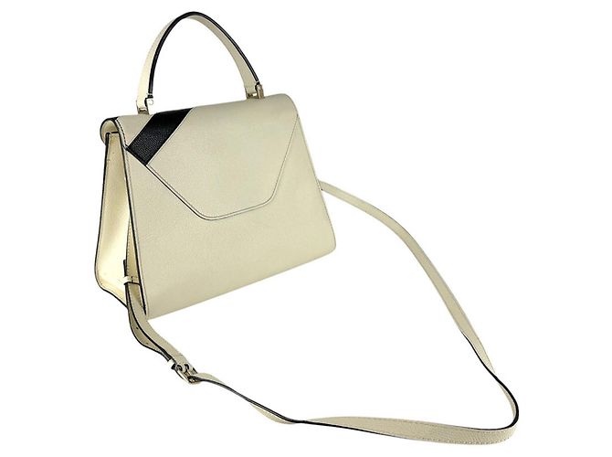 Borsa a mano in pelle Valextra Iside Nero Crudo - vista 10