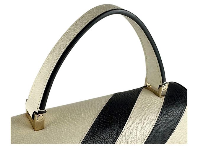 Borsa a mano in pelle Valextra Iside Nero Crudo - vista 11