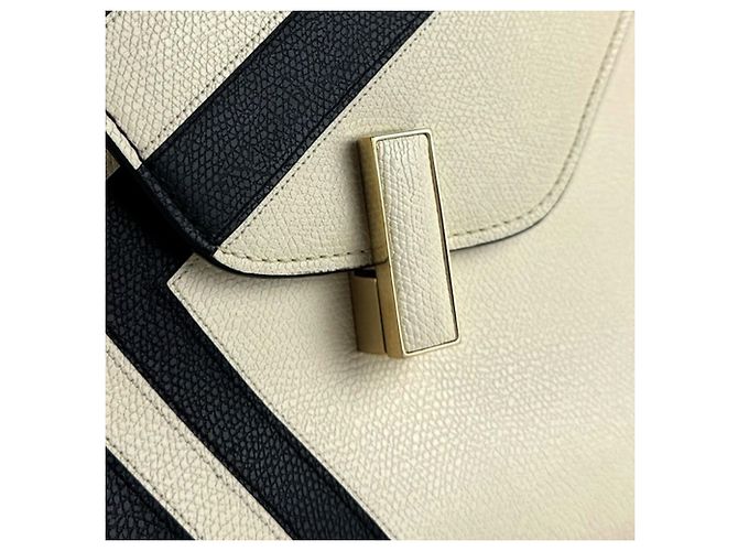 Borsa a mano in pelle Valextra Iside Nero Crudo - vista 12