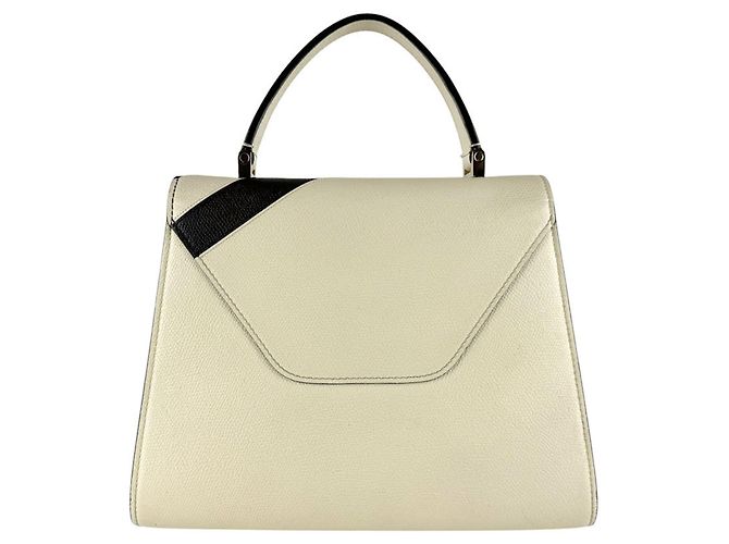 Borsa a mano in pelle Valextra Iside Nero Crudo - vista 3