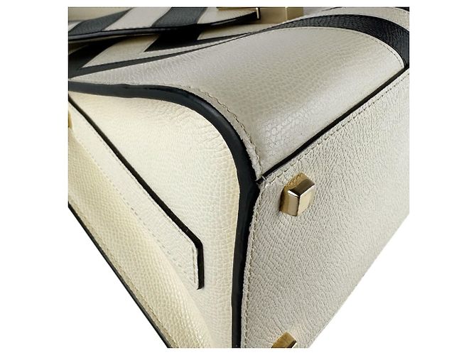 Borsa a mano in pelle Valextra Iside Nero Crudo - vista 8