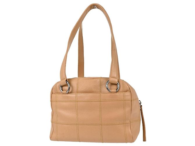 Borsa a tracolla Chanel Square Stitch Matelassé Caviar Small Beige - vista 2