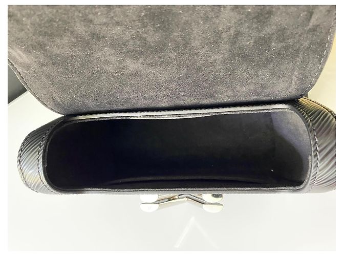 Louis Vuitton Twist MM Borsa Pelle Epi Nera Nero - vista 12