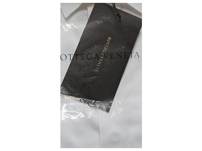 Camicia Bottega Veneta in popeline bianca Bianco - vista 4