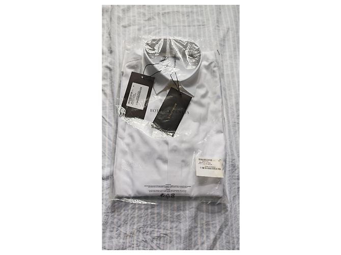 Camicia Bottega Veneta in popeline bianca Bianco - vista 7