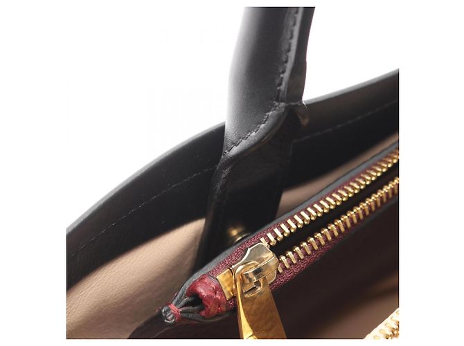 Bolso Tote Chloé Charlotte Negro Crudo - vista 5