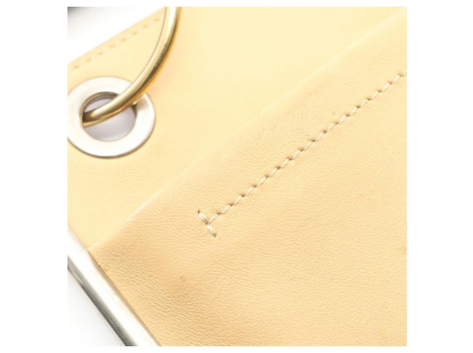 Bolsa de mão/Bolsa de ombro em couro Chloé Bege Caqui - vista 6