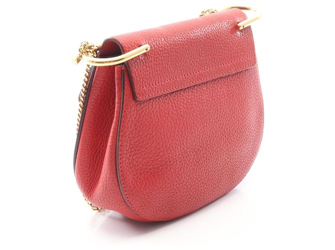 Chloé Drew Handtasche aus rotem Leder - Ansicht 2