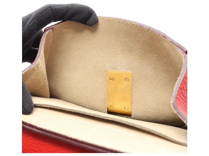 Chloé Drew Handtasche aus rotem Leder - Ansicht 9