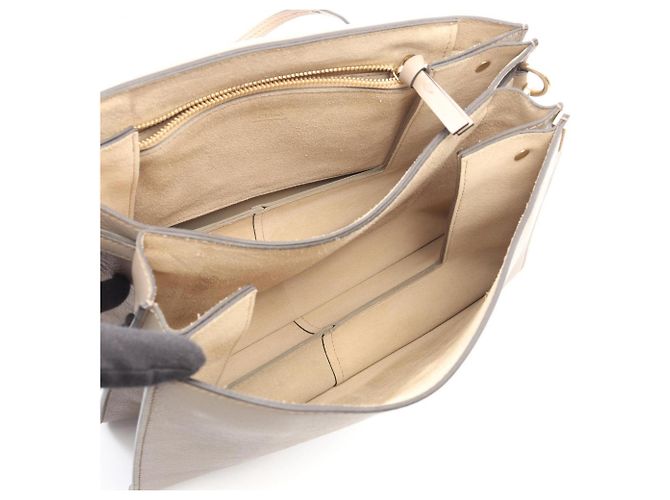 Bolso de hombro Chloé FAYE Medium Beige - vista 3