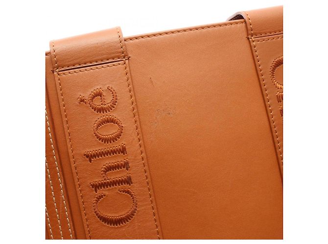 Saco Tote Chloé Woody Medium Marrom - vista 10