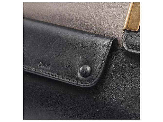 Borsa Chloé Alice in pelle marrone nera Nero - vista 8
