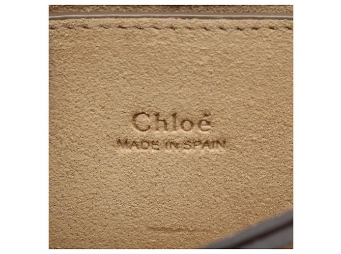 Borsa a tracolla Chloé Chloe Faye in pelle e camoscio marrone - vista 4