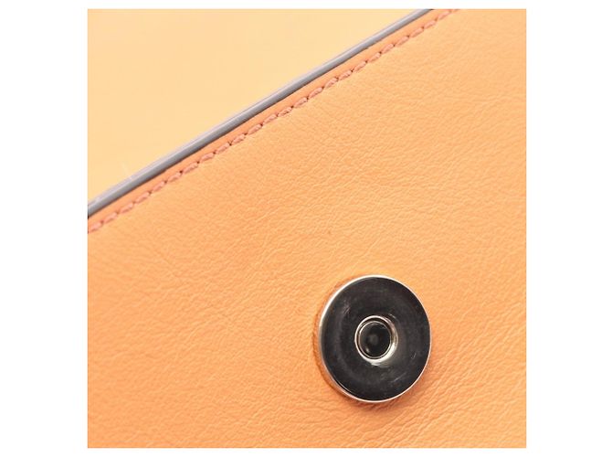 Borsa a tracolla Chloé Faye in pelle e camoscio arancione - vista 5
