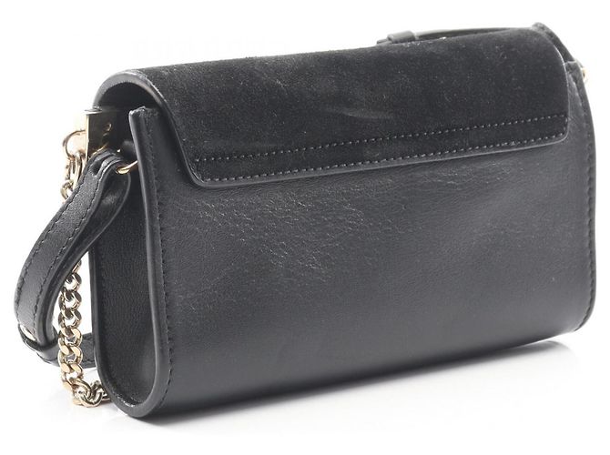Borsa a spalla mini Chloé Faye Nero - vista 2