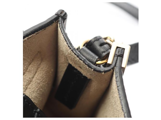 Borsa a spalla mini Chloé Faye Nero - vista 6