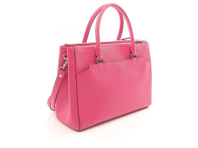 Borsa Tote MCM in pelle rosa - vista 2