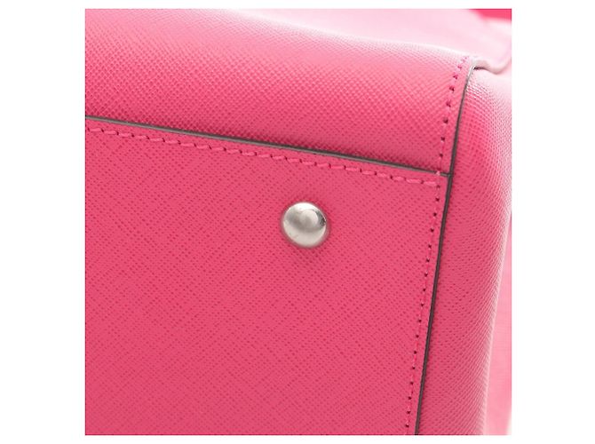 Borsa Tote MCM in pelle rosa - vista 8