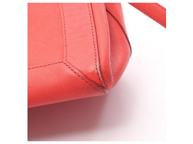 Saco Tote MCM em couro vermelho - vista 12