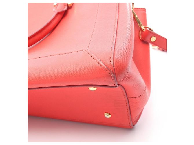 Saco Tote MCM em couro vermelho - vista 9