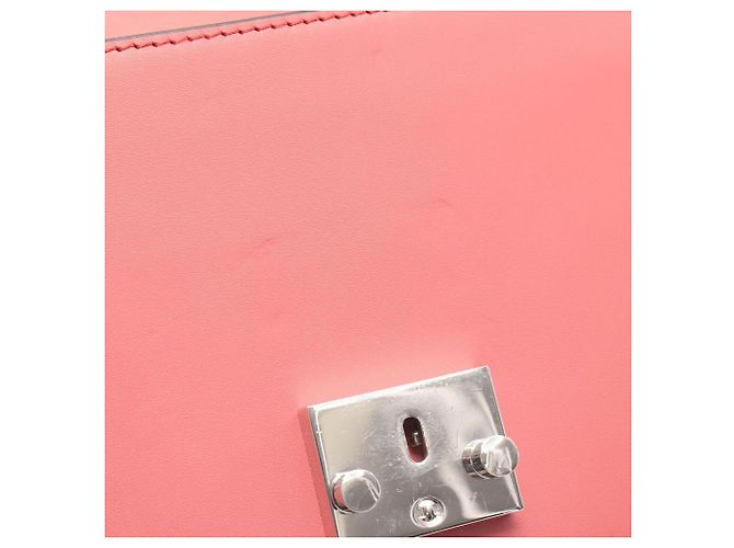 Borsa a tracolla MCM Patricia in pelle Nero Rosa Bordò - vista 8