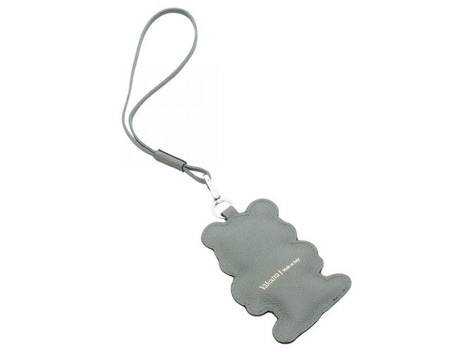 Valextra Bären-Anhänger Accessoire Schwarz Grün - Ansicht 2