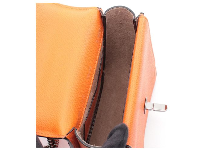 Valextra Spritzer Small Schultertasche Orange - Ansicht 3