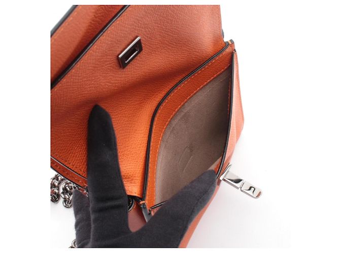 Valextra Spritzer Small Schultertasche Orange - Ansicht 4