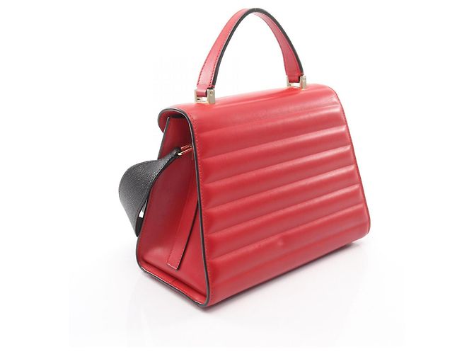 Sac à main Valextra Iside Medium Rouge - vue 2