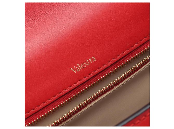 Sac à main Valextra Iside Medium Rouge - vue 4