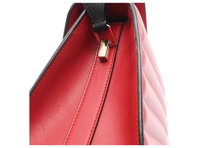 Sac à main Valextra Iside Medium Rouge - vue 6