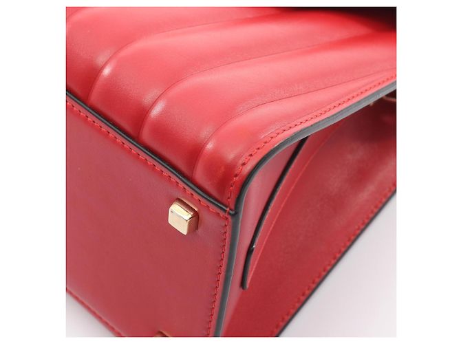 Sac à main Valextra Iside Medium Rouge - vue 7