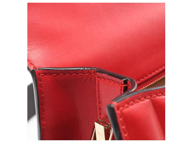 Sac à main Valextra Iside Medium Rouge - vue 8