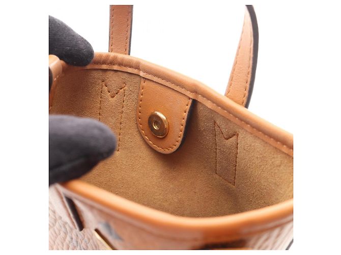 Borsa MCM Visetos marrone in pelle e tela - vista 11