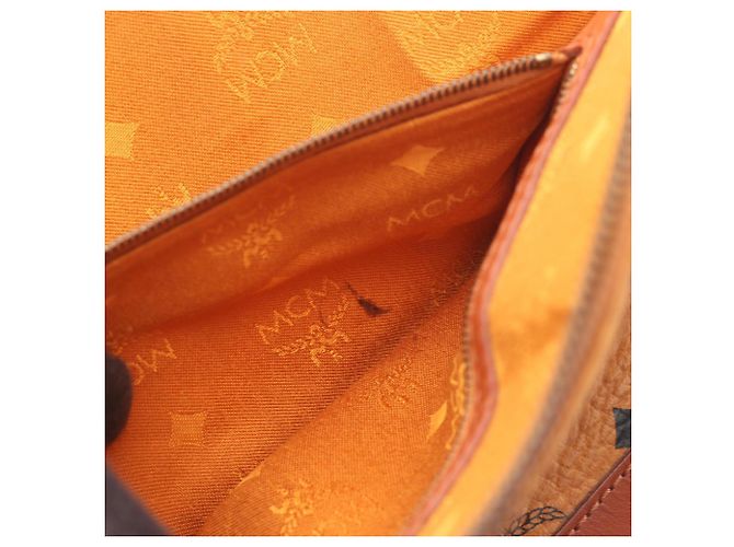 Borsa in pelle MCM Visetos da donna Marrone - vista 10
