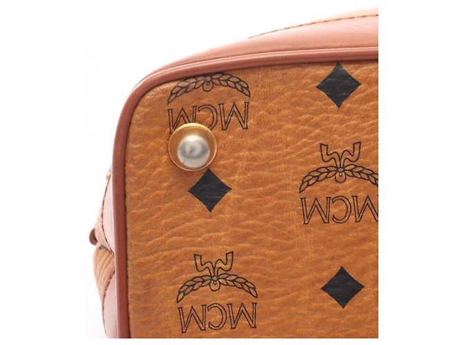 Borsa in pelle MCM Visetos da donna Marrone - vista 11