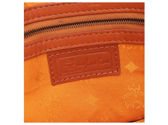 Borsa in pelle MCM Visetos da donna Marrone - vista 4