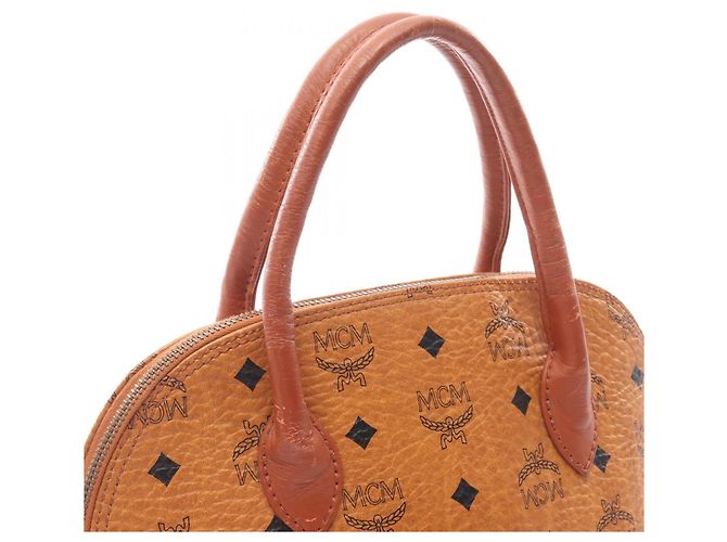 Borsa in pelle MCM Visetos da donna Marrone - vista 6