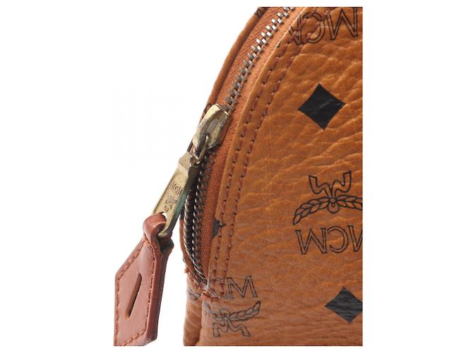 Borsa in pelle MCM Visetos da donna Marrone - vista 9