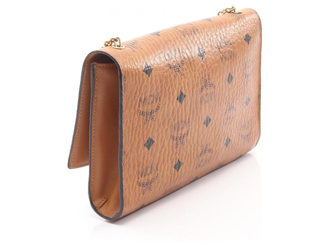MCM Visetos Bijou Studded Schultertasche Braun - Ansicht 2