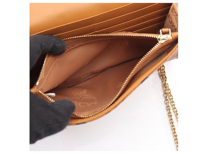 MCM Visetos Bijou Studded Schultertasche Braun - Ansicht 4