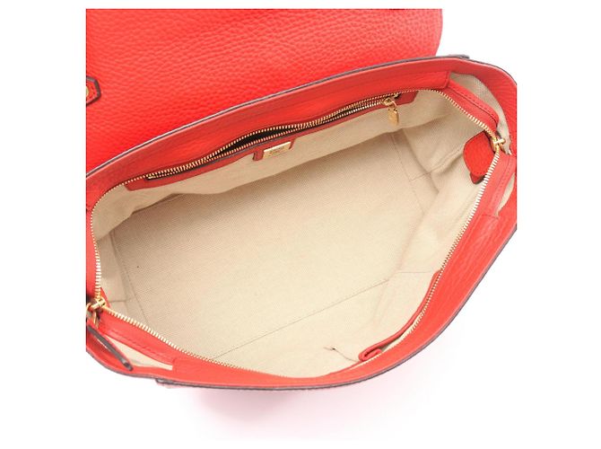 Borsa a mano in pelle MCM in rosso - vista 3