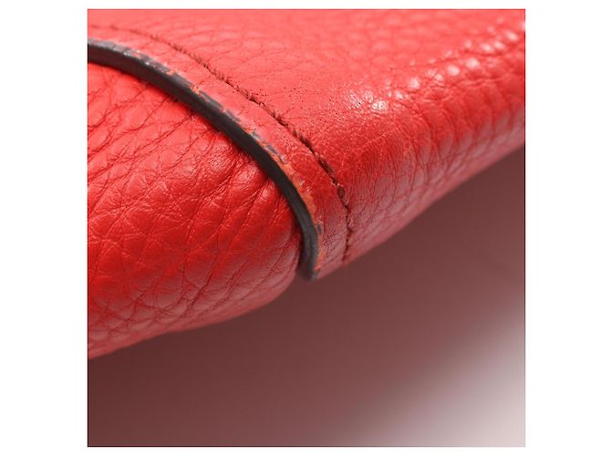 Borsa a mano in pelle MCM in rosso - vista 6