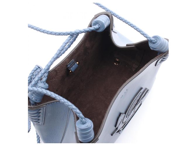 Borsa Tote Etro Libra Small Blu - vista 3
