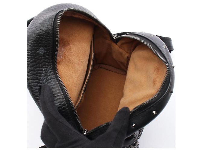 MCM Stark Visetos Rucksack/Handtasche in Black Schwarz - Ansicht 3