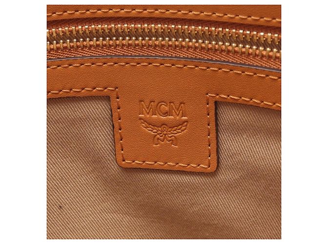 MCM Visetos Second Bag Clutch Bolsa de mão Marrom - vista 4