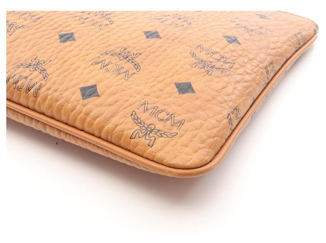 MCM Visetos Second Bag Clutch Bolsa de mão Marrom - vista 5