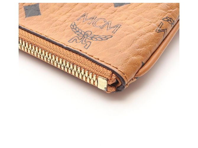 MCM Visetos Second Bag Clutch Bolsa de mão Marrom - vista 6