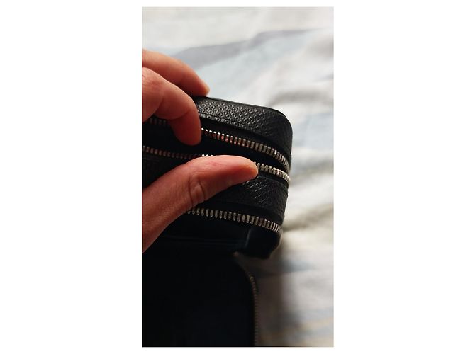 Lacoste black leather clutch - view 12